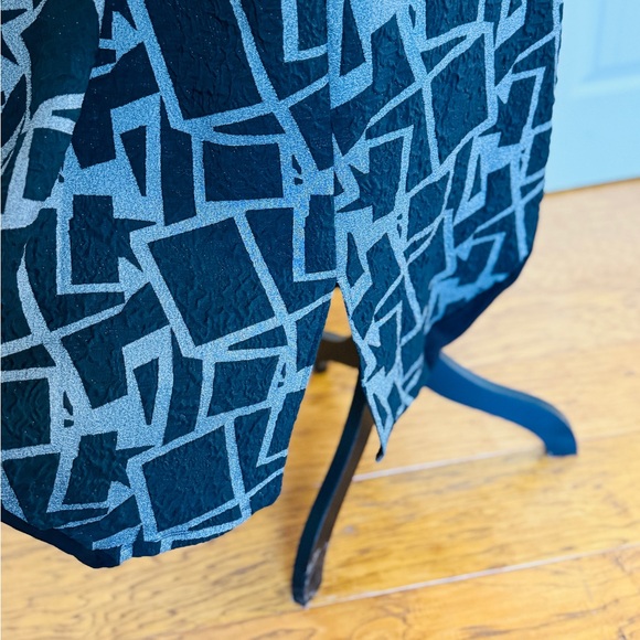 NWT KOZAN Artsy Black & Gray Geometric Print Dress Avant Garde Style Women XS - Picture 8 of 13